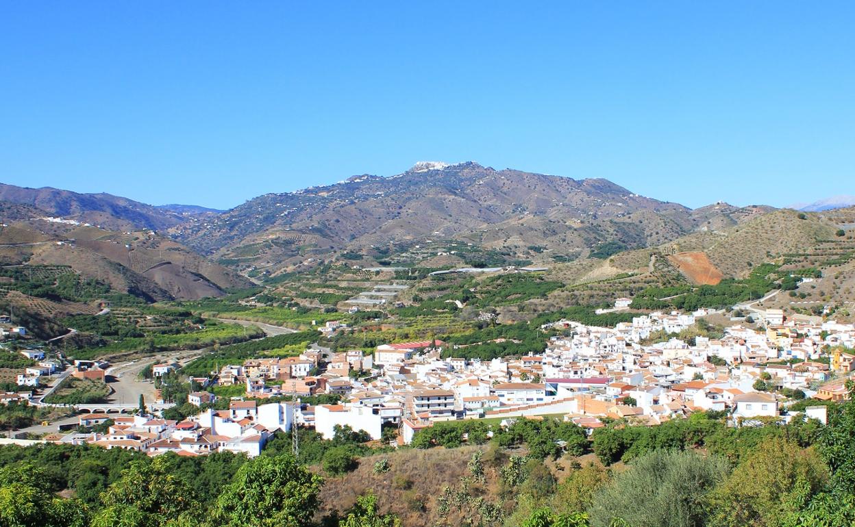 Imagen del casco urbano de Benamargosa. 