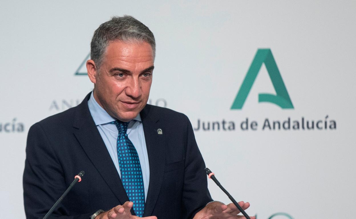 Elías Bendodo, este martes tras el Consejo de Gobierno