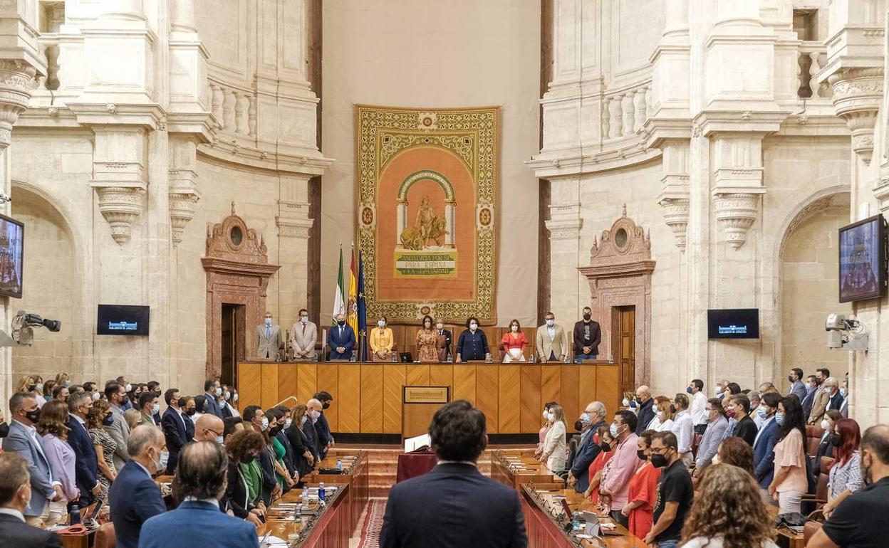 El pleno se inició con un minuto de silencio.