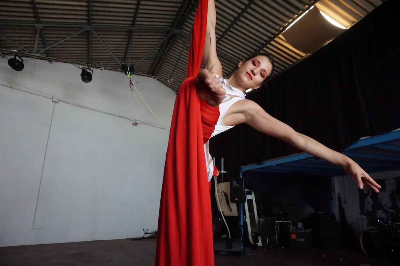 La malagueña Victoria Castillo Ávila, en uno de sus entrenamientos 