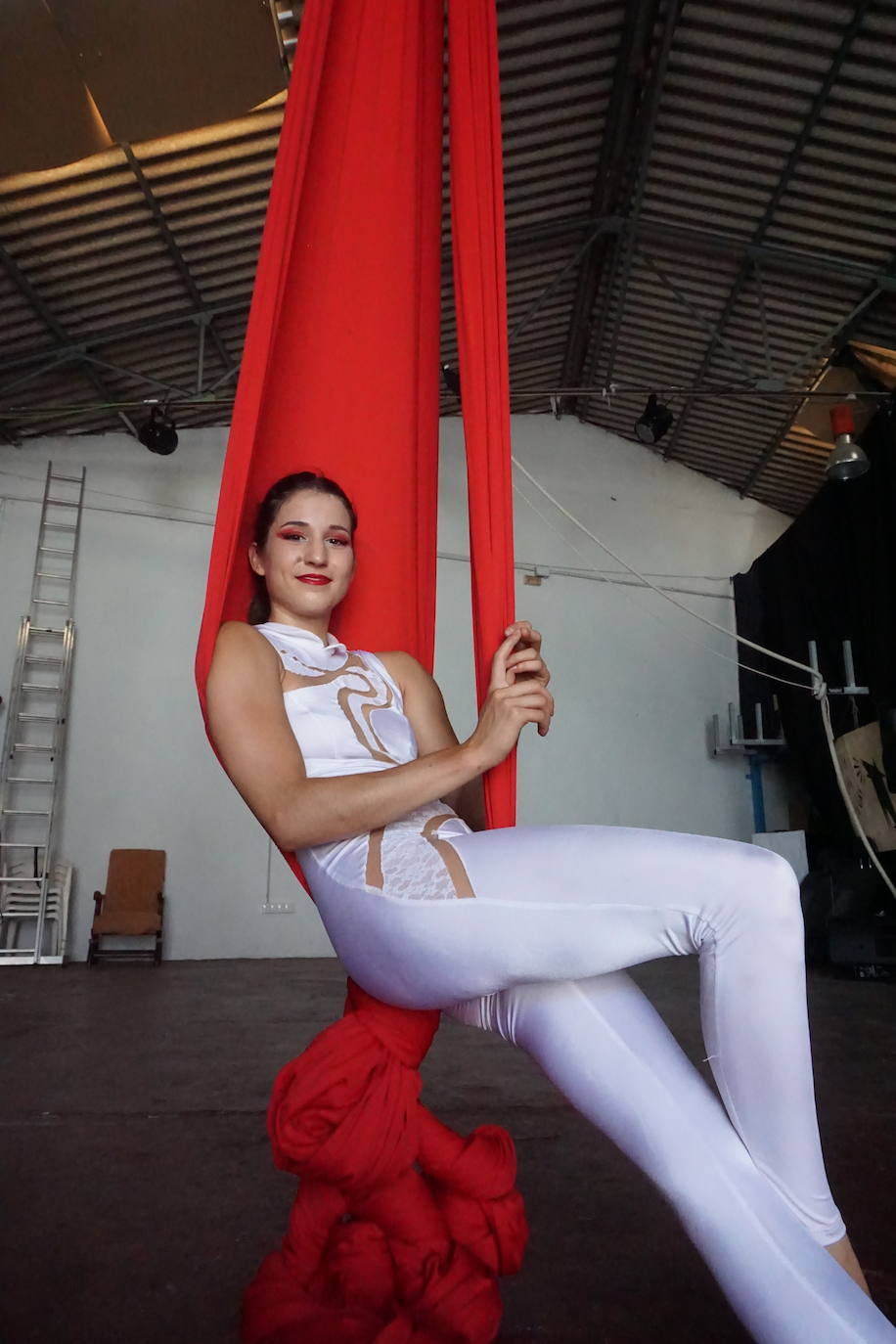 La malagueña Victoria Castillo Ávila, en uno de sus entrenamientos 