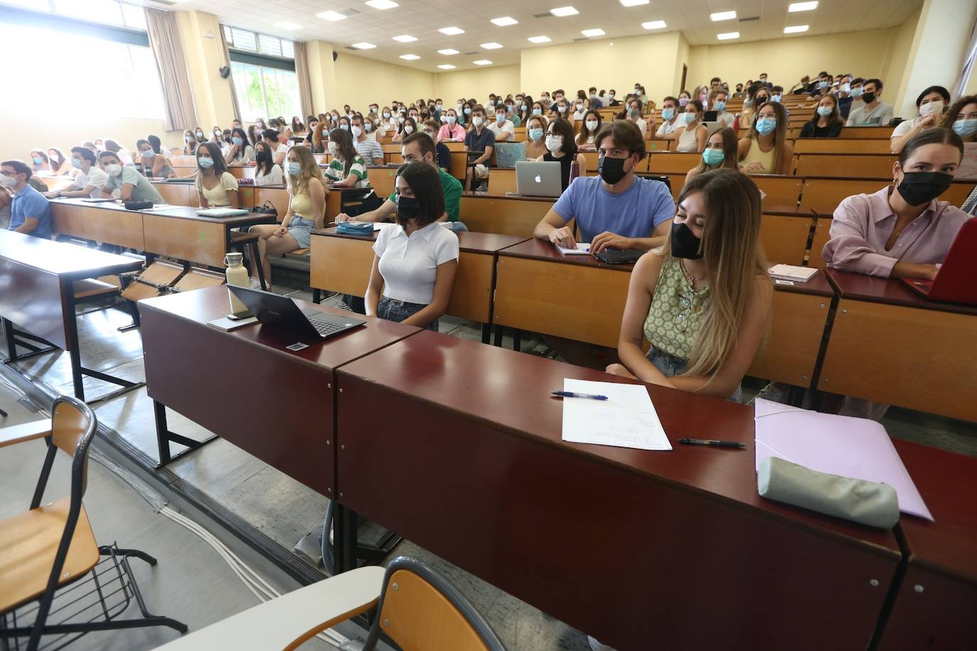 Los estudiantes de Medicina, los primeros en volver a las aulas de la UMA. 