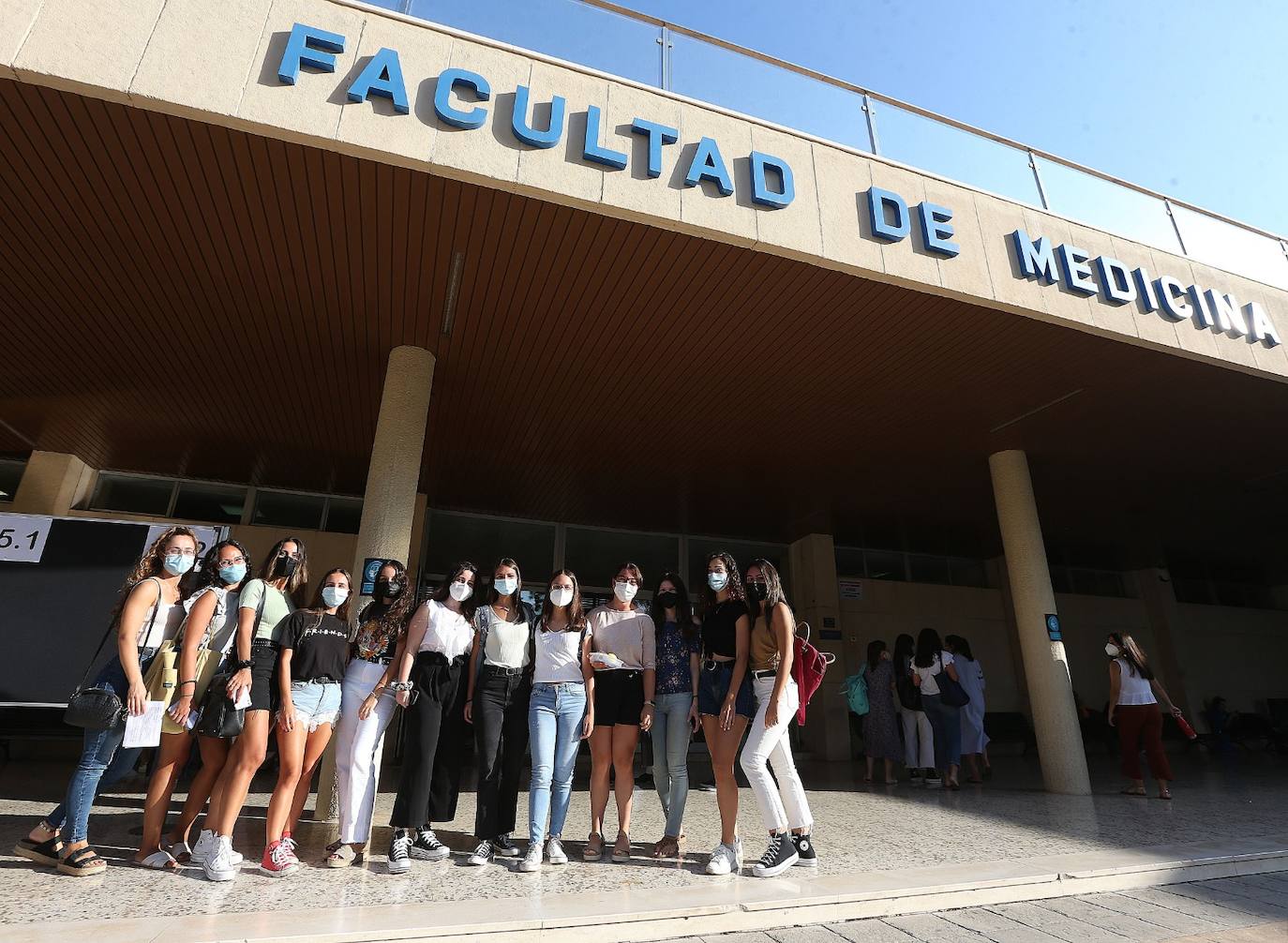 Los estudiantes de Medicina, los primeros en volver a las aulas de la UMA. 