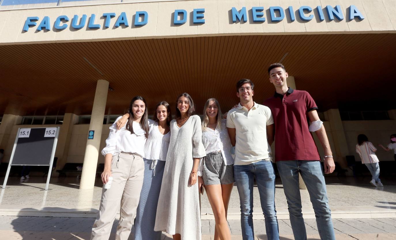 Los estudiantes de Medicina, los primeros en volver a las aulas de la UMA. 