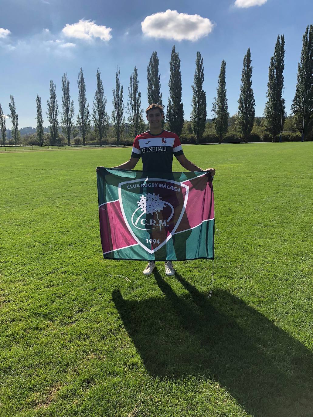 Alberto Carmona, en Vancouver, durante la concentración previa a la World Rugby Sevens Series. 