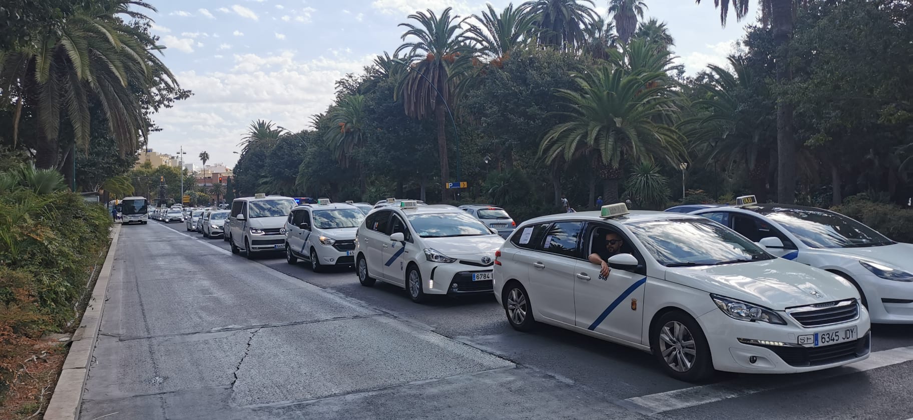 Tras casi dos años en silencio, los profesionales del sector marchan en caravana por el Centro para reivindicar a las administraciones una regulación definitiva sobre este servicio, al que acusan de competencia desleal, intrusismo y de mala praxis profesional.