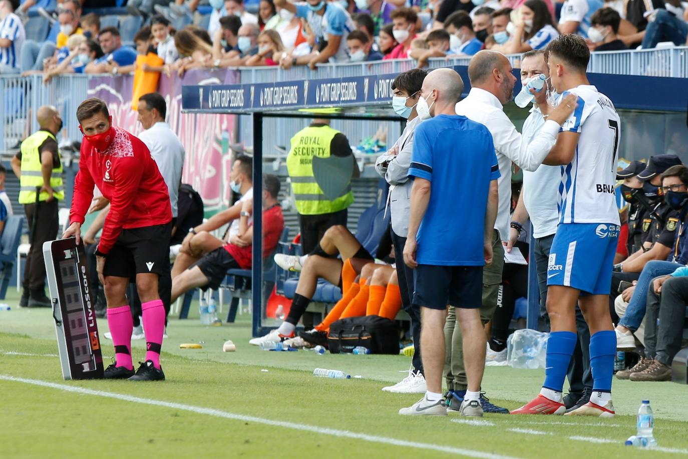 La Rosaleda acogió el encuentro sin restricciones de aforo por el covid-19 