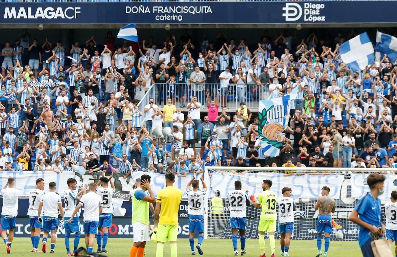 La Rosaleda acogió el encuentro sin restricciones de aforo por el covid-19 