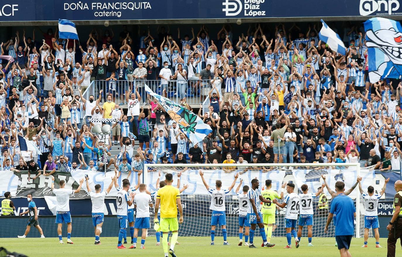 La Rosaleda acogió el encuentro sin restricciones de aforo por el covid-19 