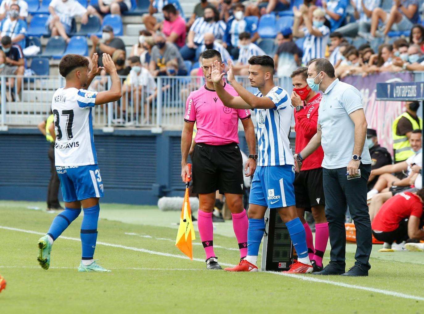 La Rosaleda acogió el encuentro sin restricciones de aforo por el covid-19 