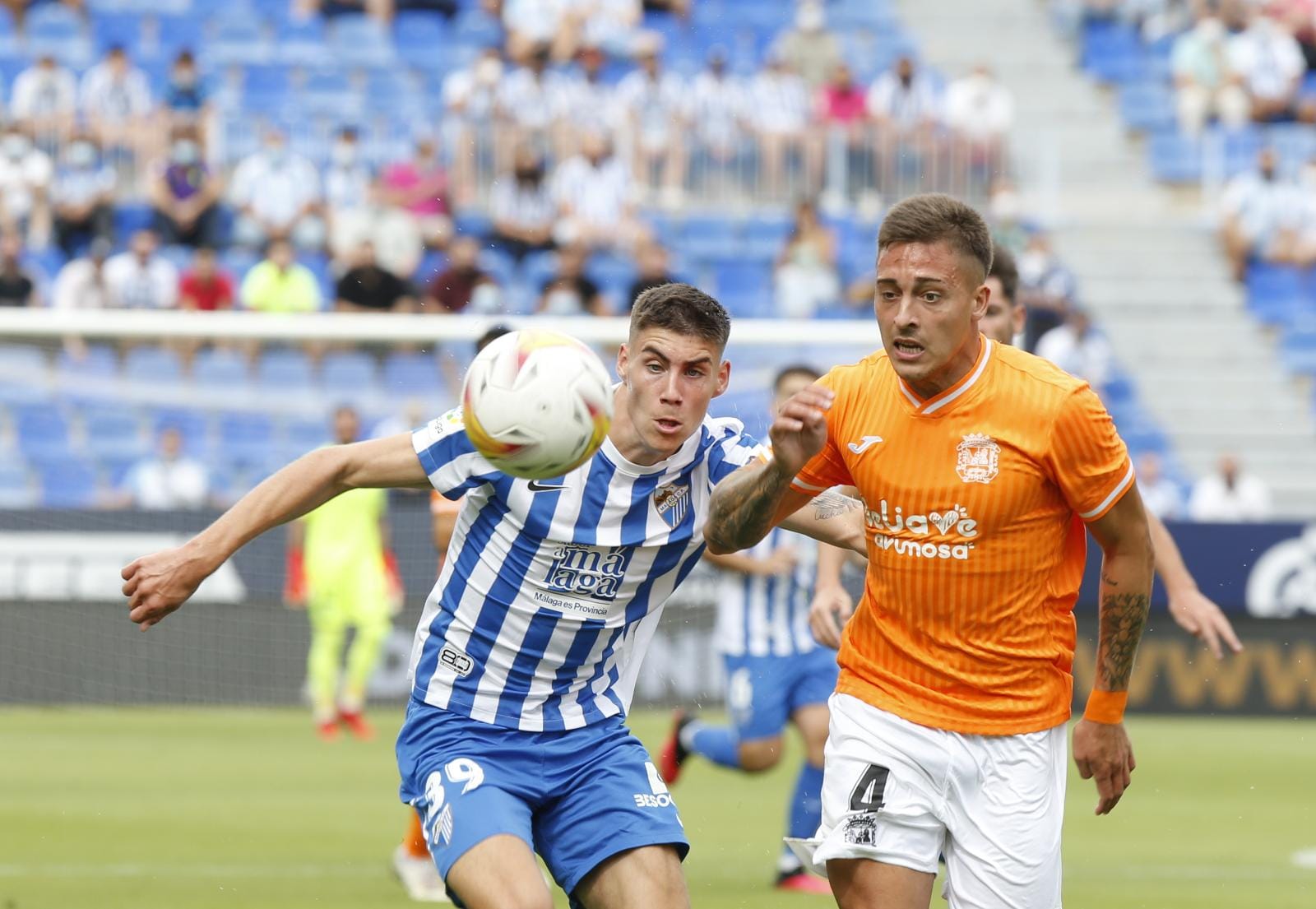 La Rosaleda acogió el encuentro sin restricciones de aforo por el covid-19 