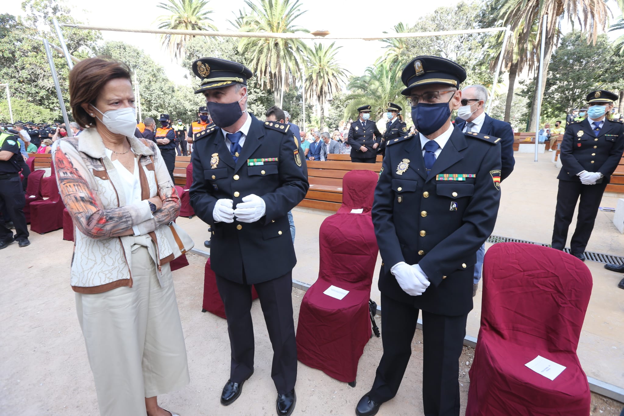 El recinto Eduardo Ocón de la capital acogió, este lunes, la celebración del acto central del patrón de la Policía Local