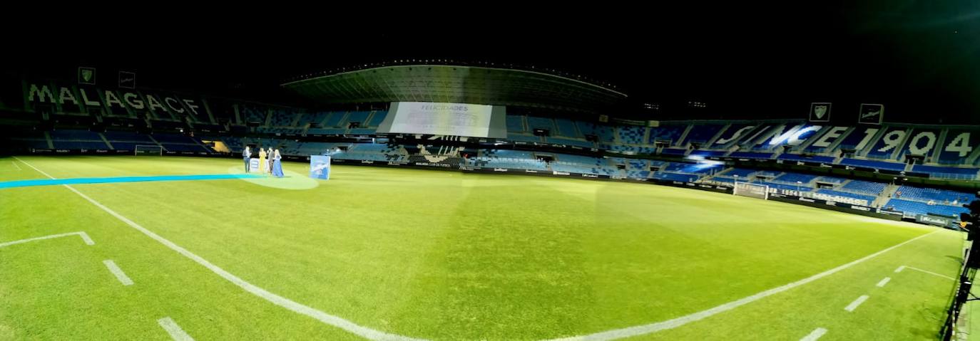 Celebración de los 80 años del estadio La Rosaleda. 