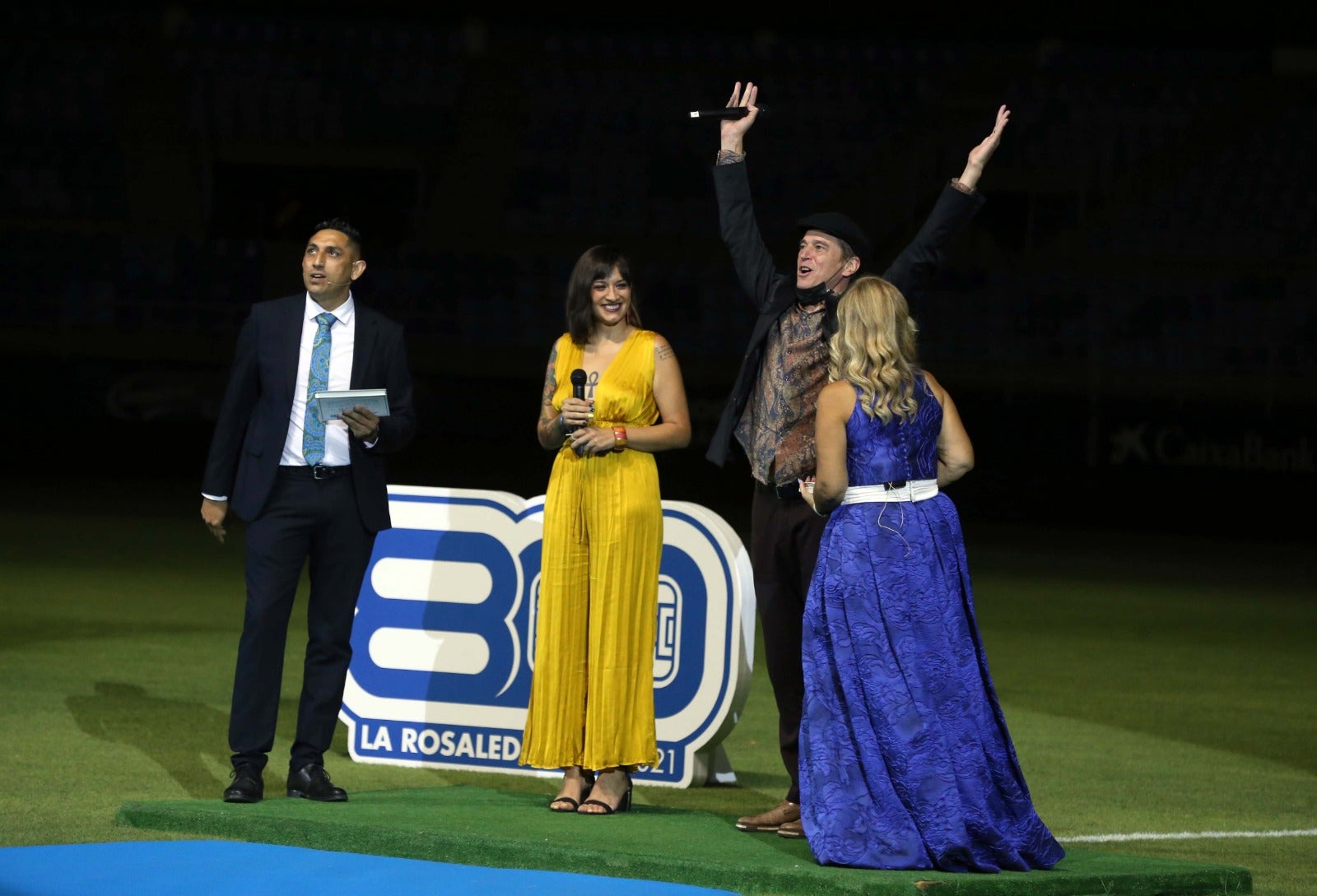 Celebración de los 80 años del estadio La Rosaleda. 
