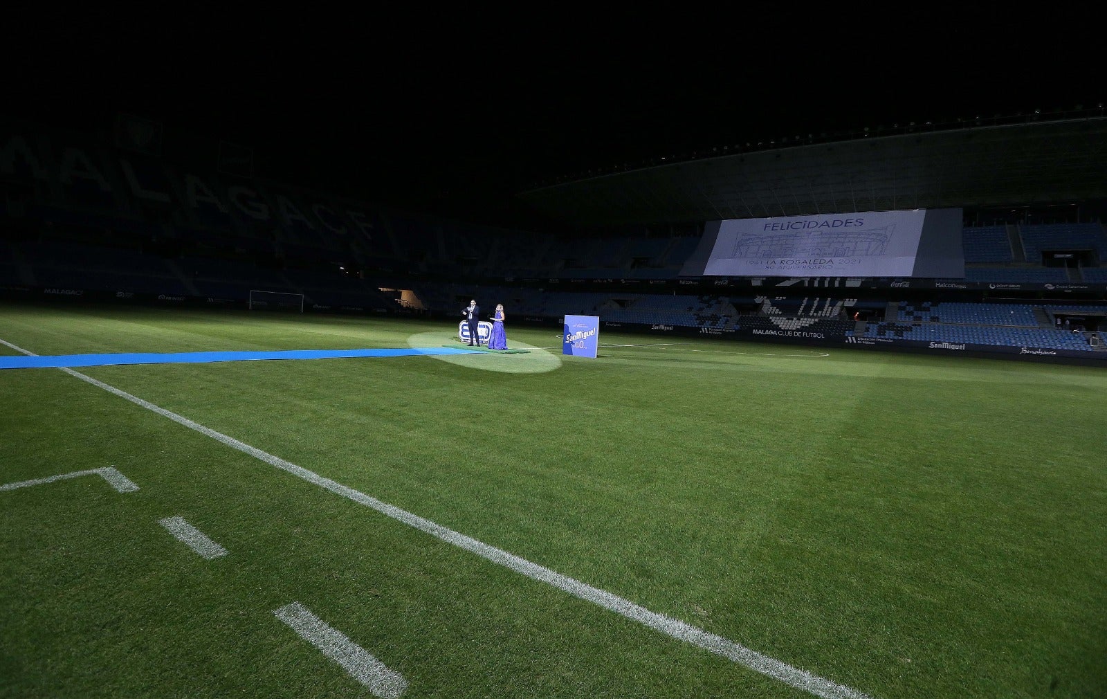 Celebración de los 80 años del estadio La Rosaleda. 