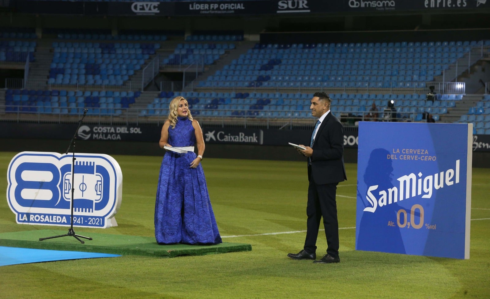Celebración de los 80 años del estadio La Rosaleda. 