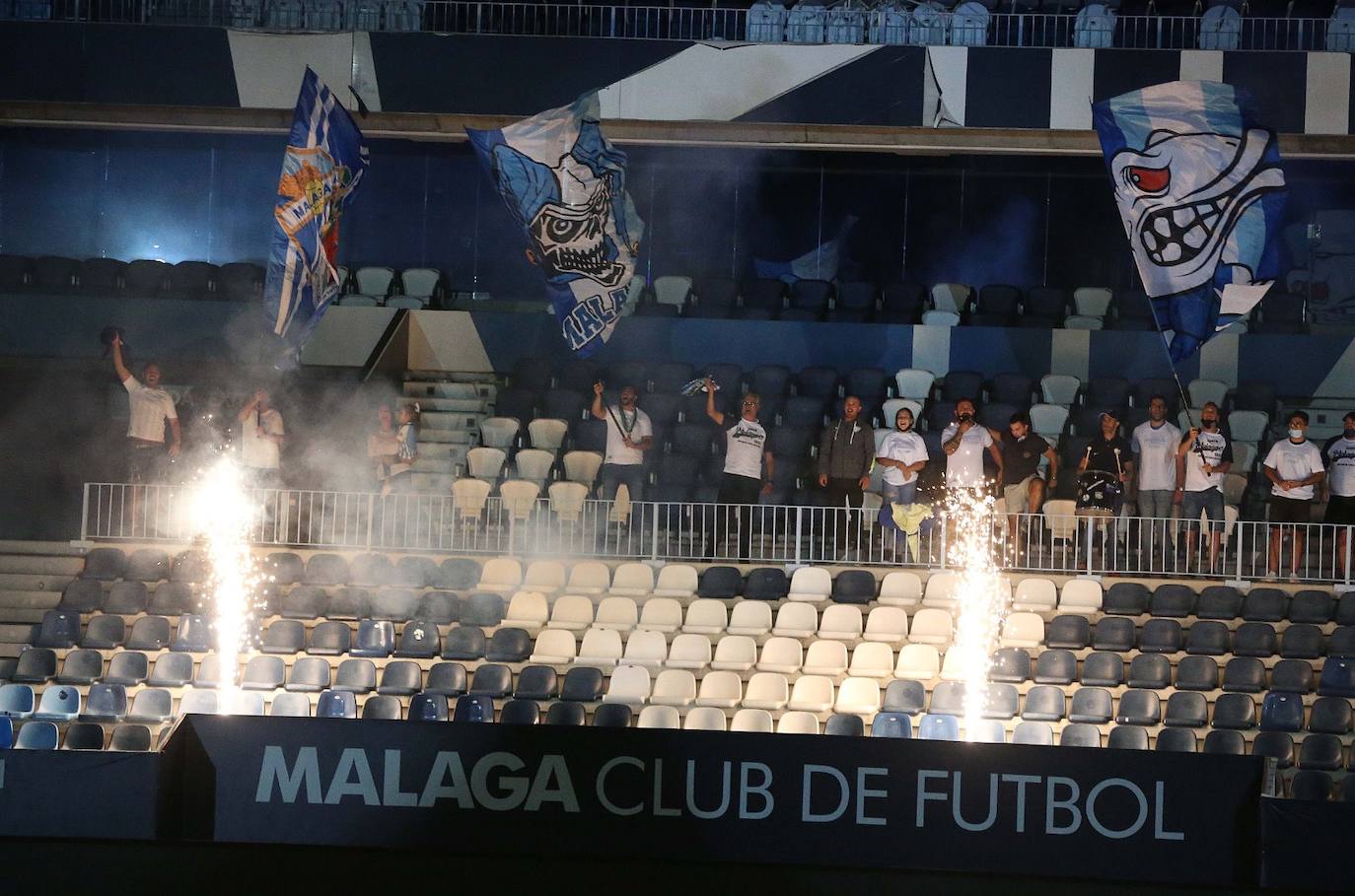 Celebración de los 80 años del estadio La Rosaleda. 