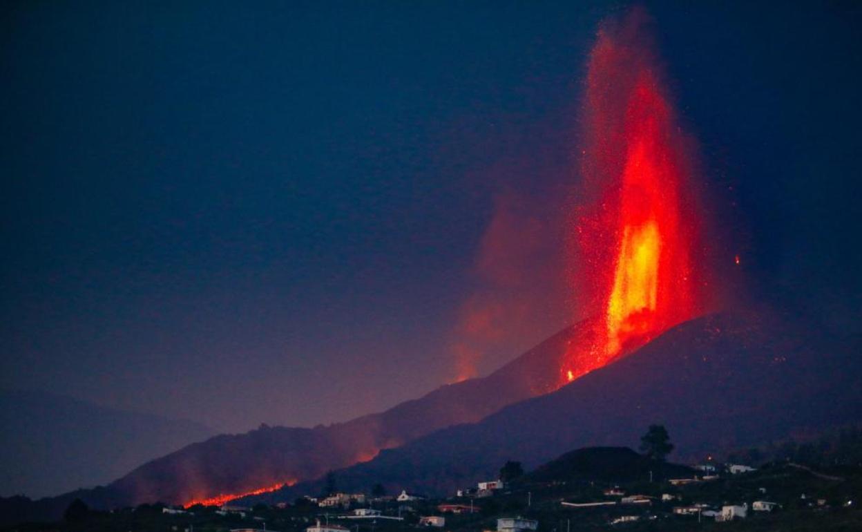 Erupción del volcán de Cumbre Vieja, en La Palma. 