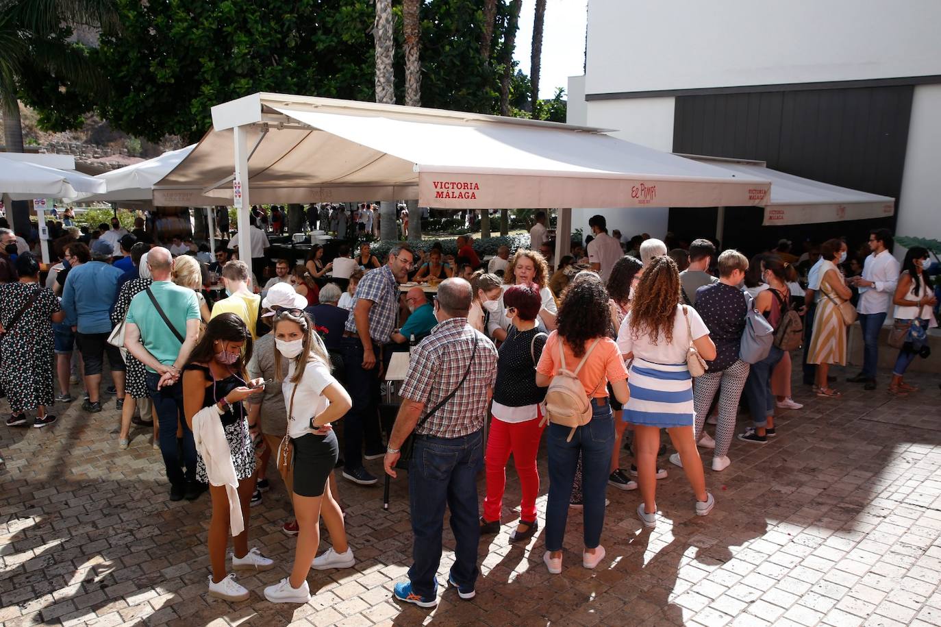 Gran ambiente este domingo en el Centro de Málaga. 