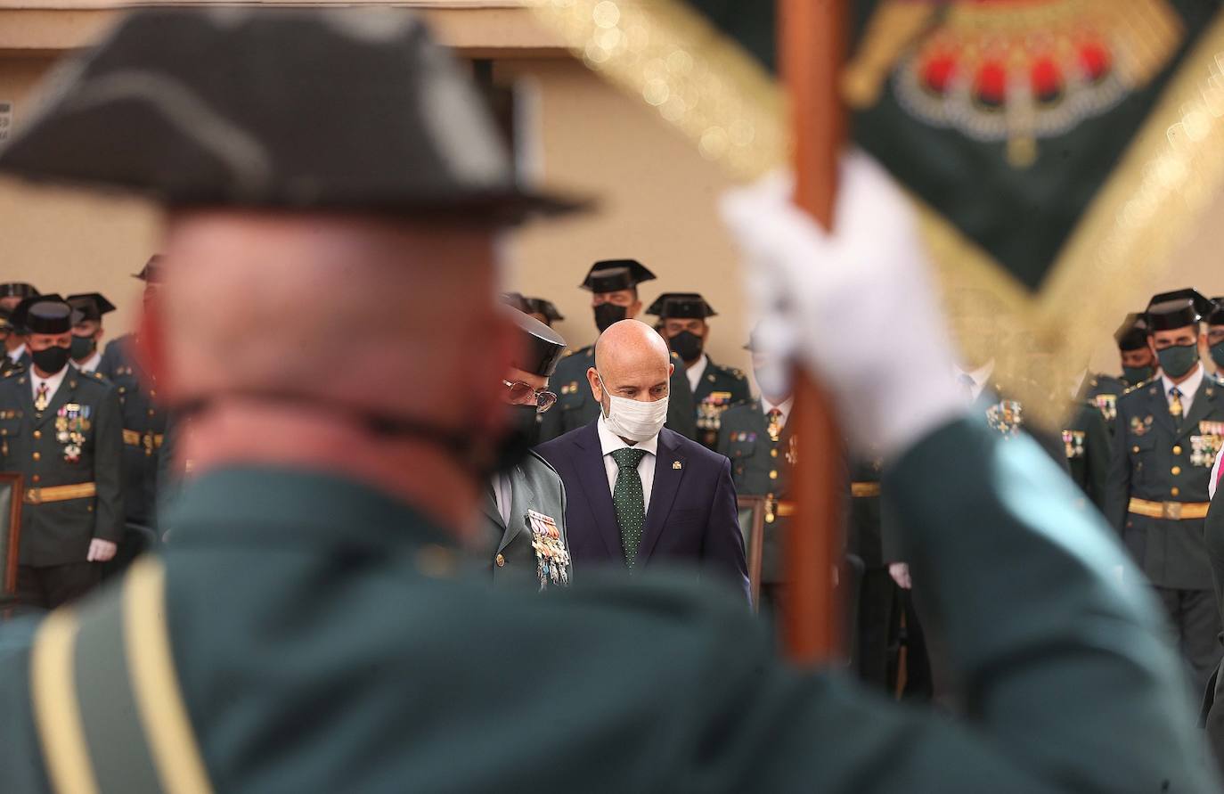 Celebración en Málaga de la festividad de la patrona de la Guardia Civil. 