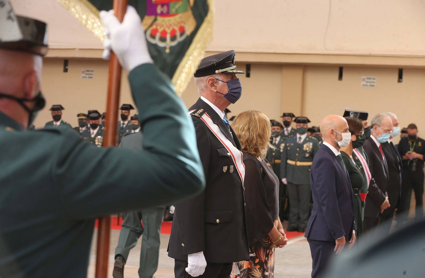 Celebración en Málaga de la festividad de la patrona de la Guardia Civil. 