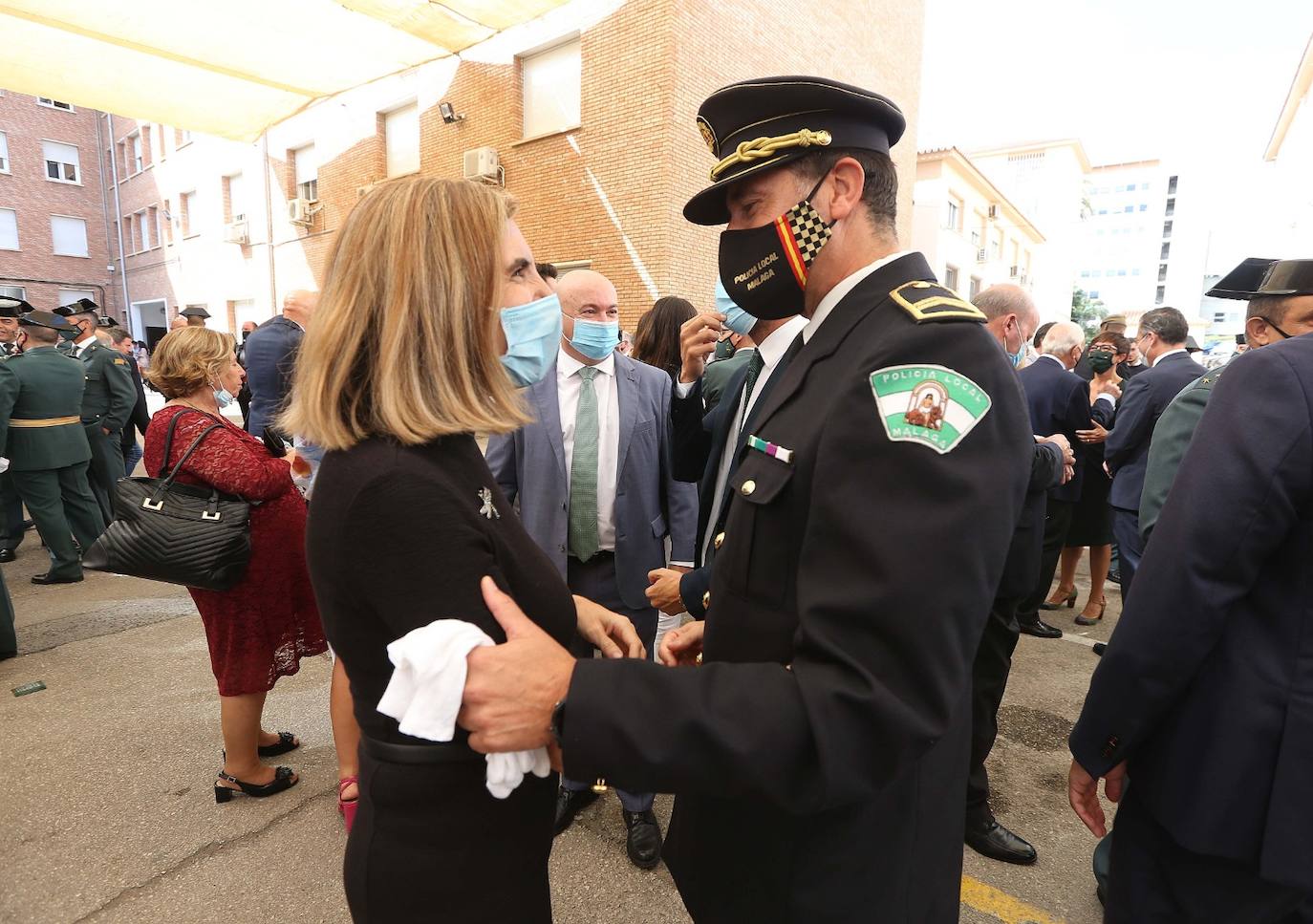 Celebración en Málaga de la festividad de la patrona de la Guardia Civil. 