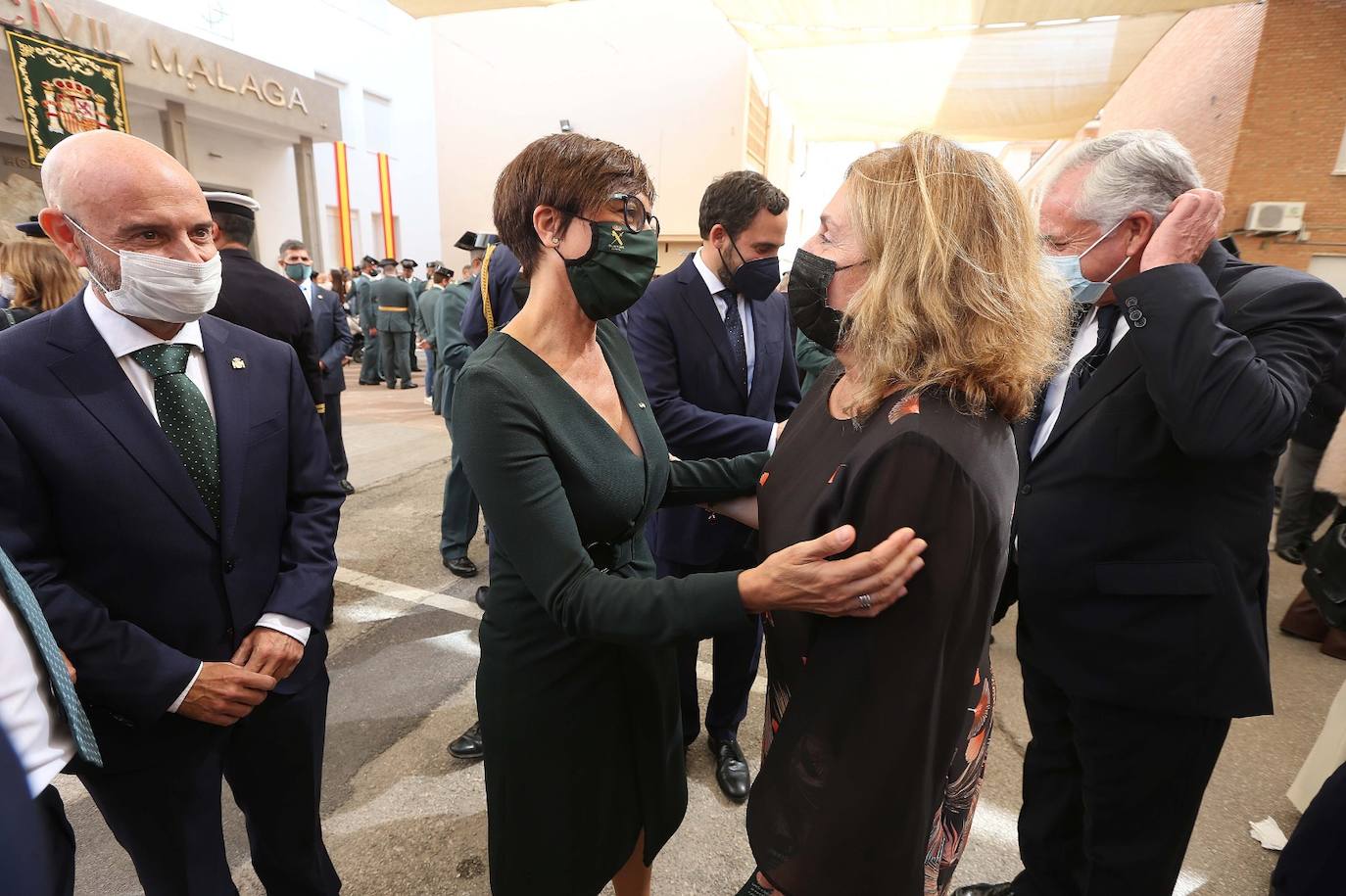 Celebración en Málaga de la festividad de la patrona de la Guardia Civil. 