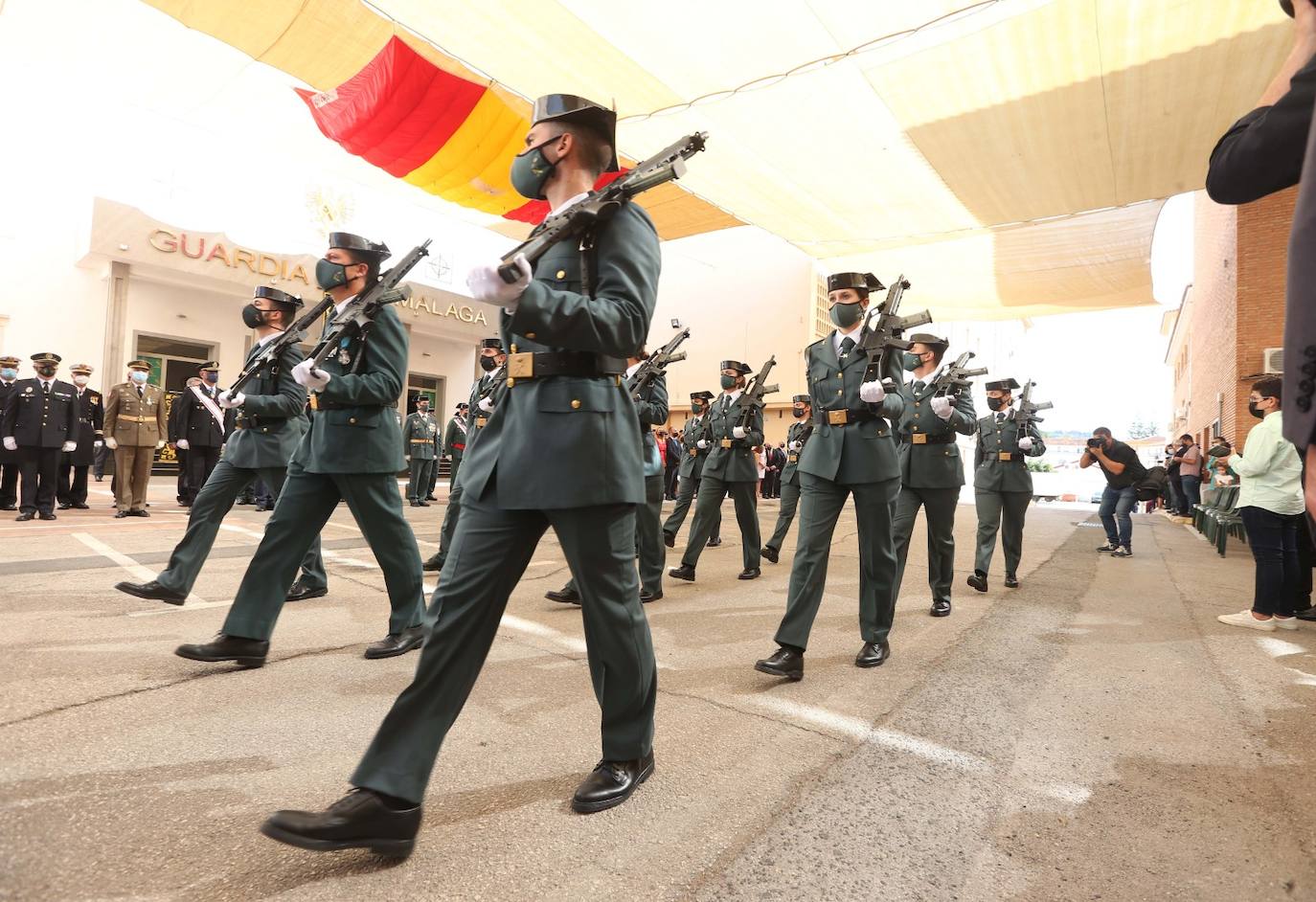 Celebración en Málaga de la festividad de la patrona de la Guardia Civil. 