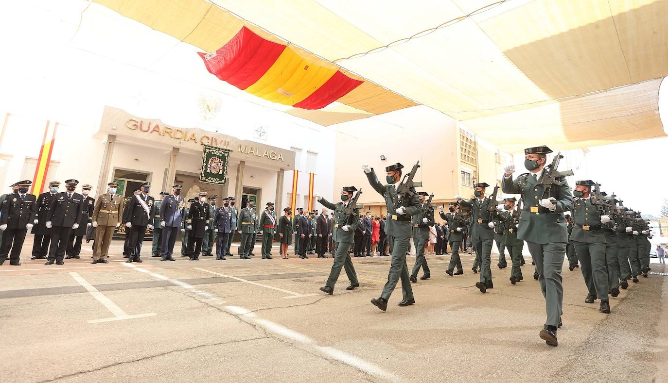 Celebración en Málaga de la festividad de la patrona de la Guardia Civil. 