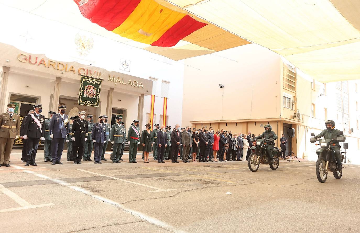 Celebración en Málaga de la festividad de la patrona de la Guardia Civil. 