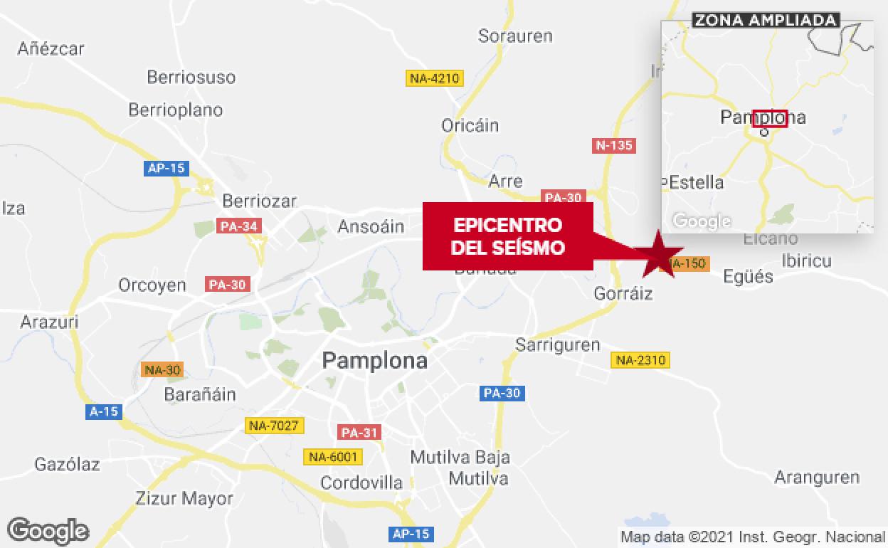 Un terremoto de 3,6 grados se siente en Pamplona y su comarca