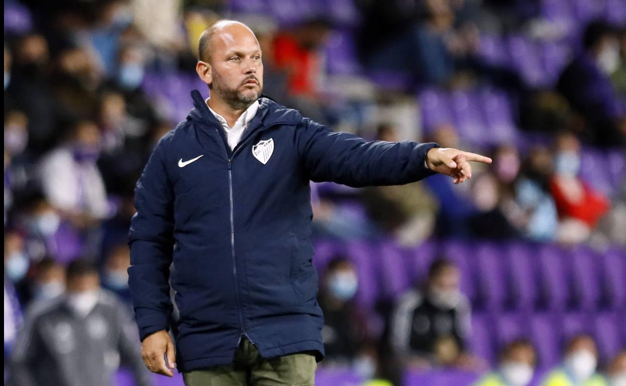 José Alberto, durante el partido de Valladolid. 