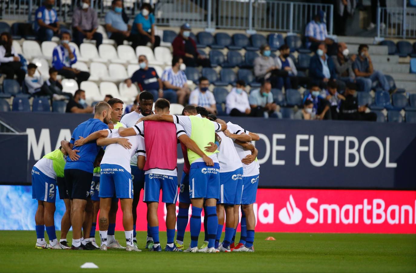 La Rosaleda volvió a vivir un partido con gran ambiente 