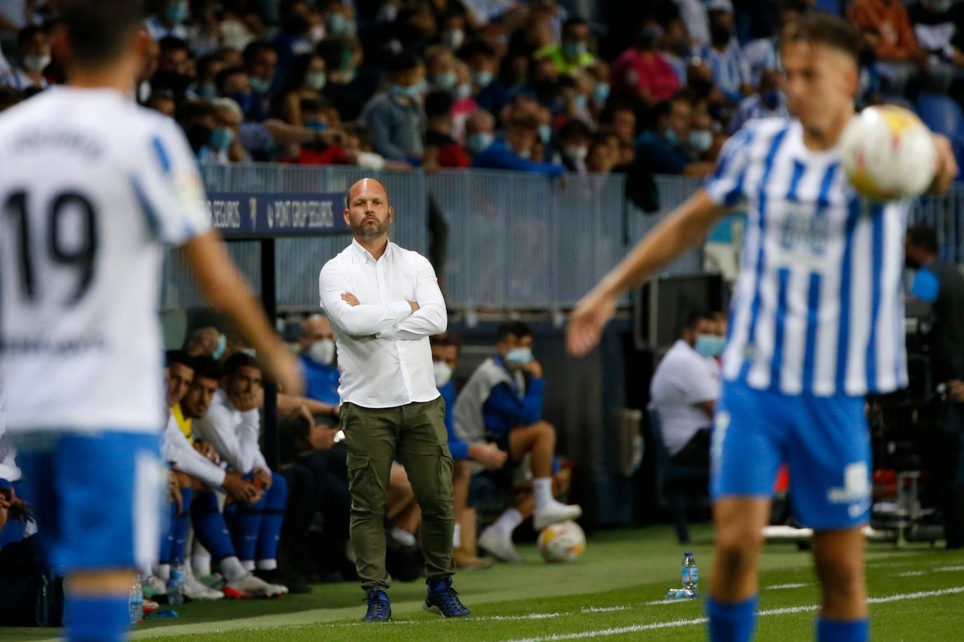 La Rosaleda volvió a vivir un partido con gran ambiente 