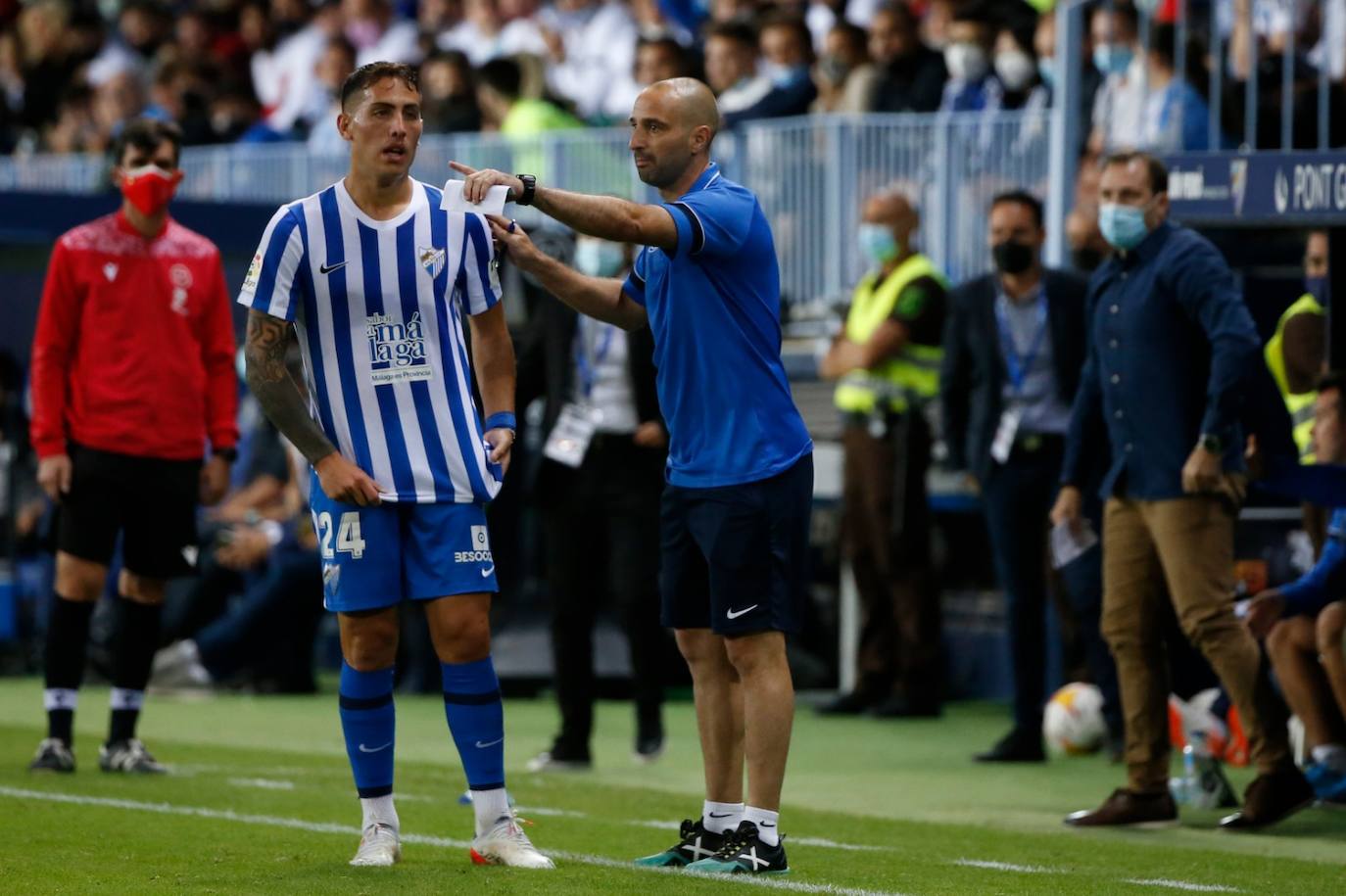 La Rosaleda volvió a vivir un partido con gran ambiente 