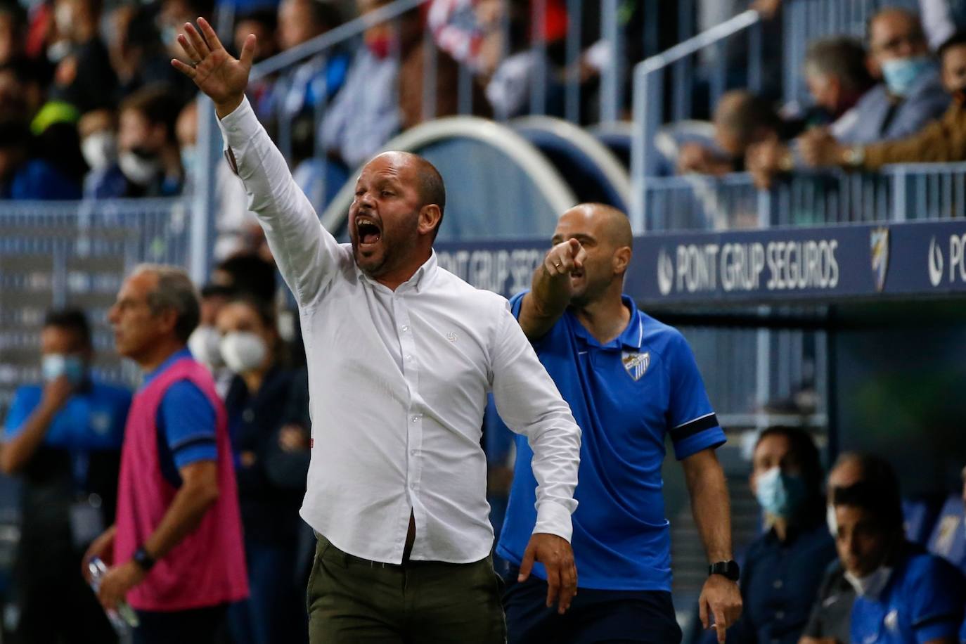 La Rosaleda volvió a vivir un partido con gran ambiente 