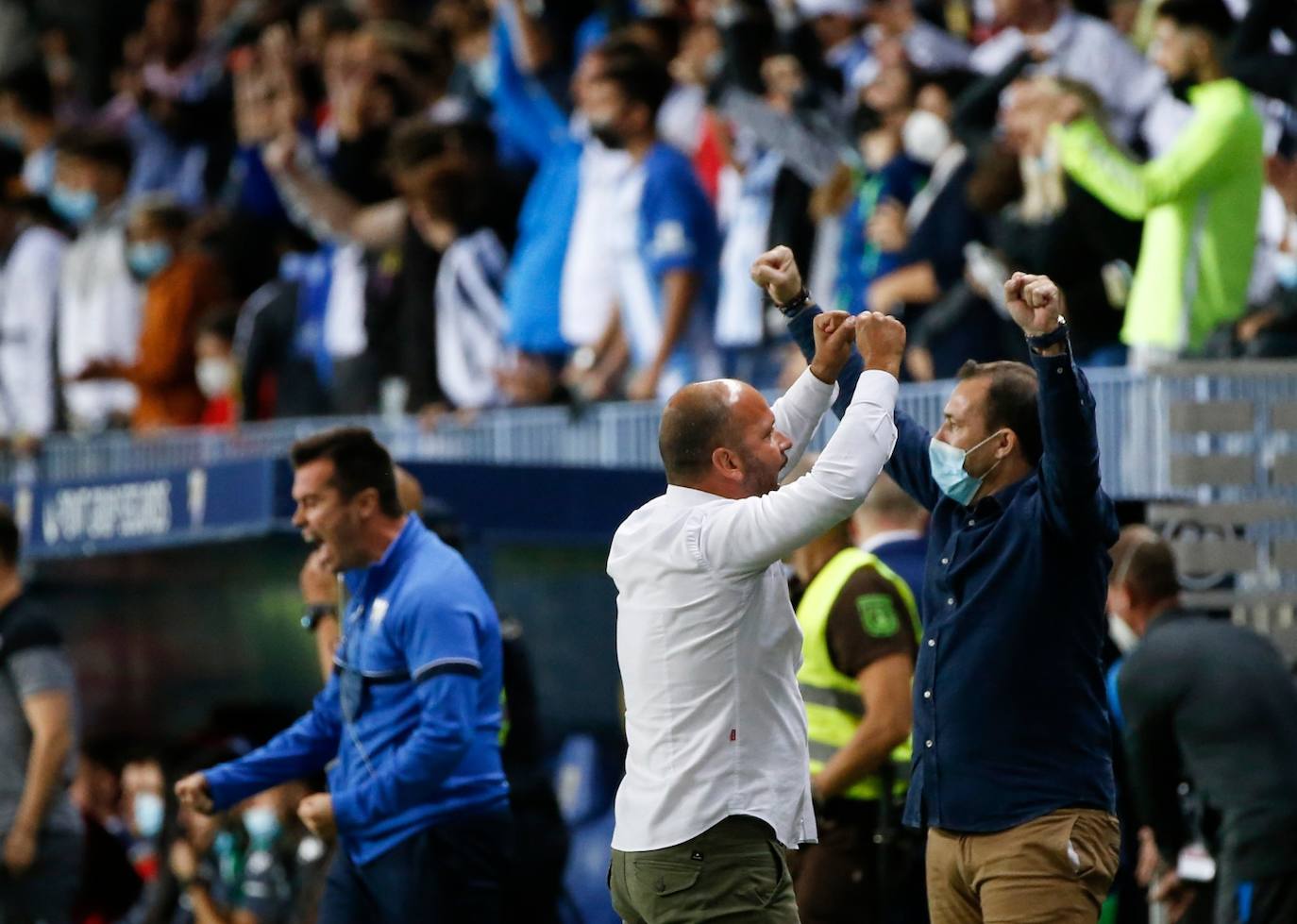 La Rosaleda volvió a vivir un partido con gran ambiente 