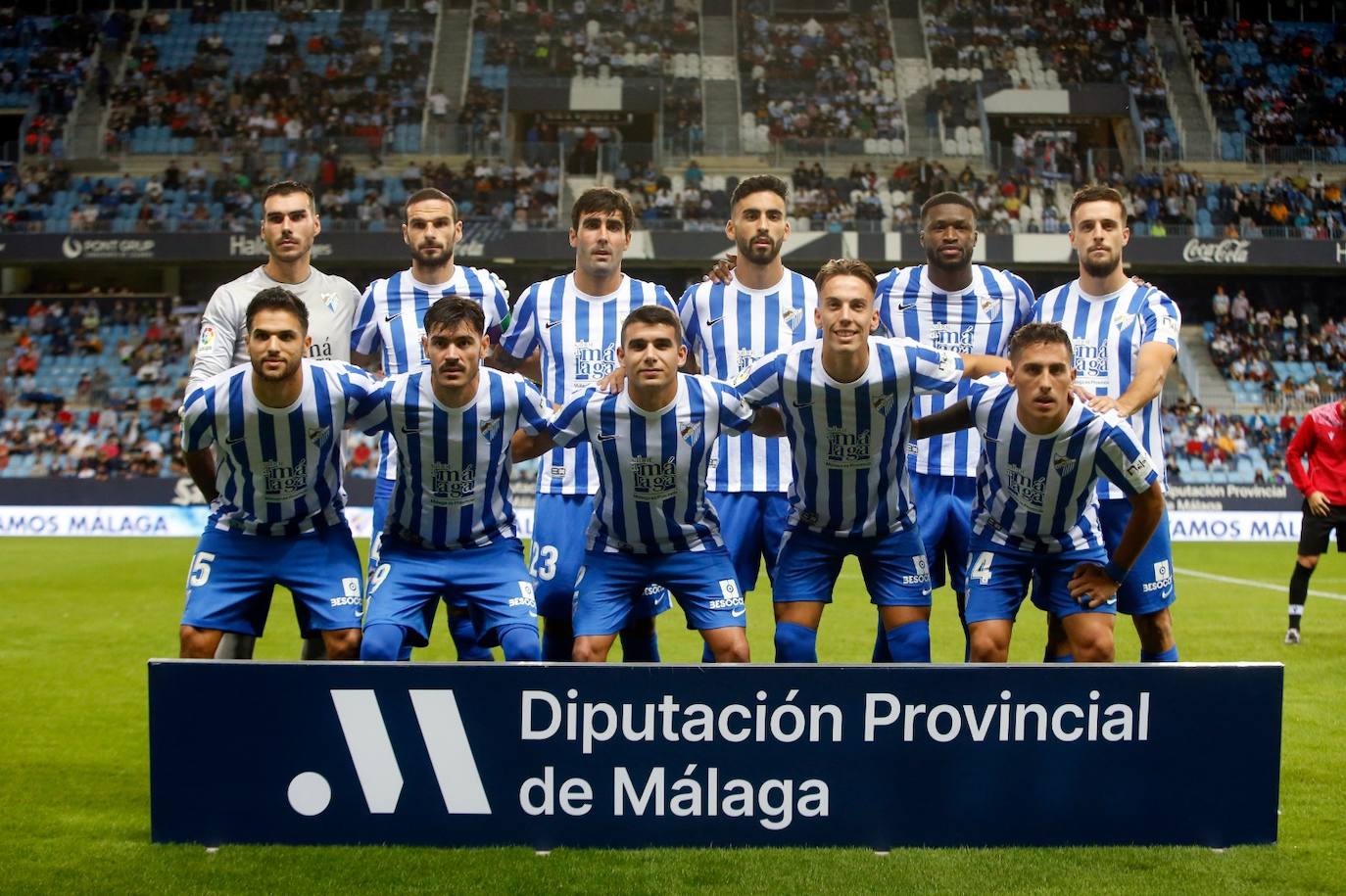 La Rosaleda volvió a vivir un partido con gran ambiente 