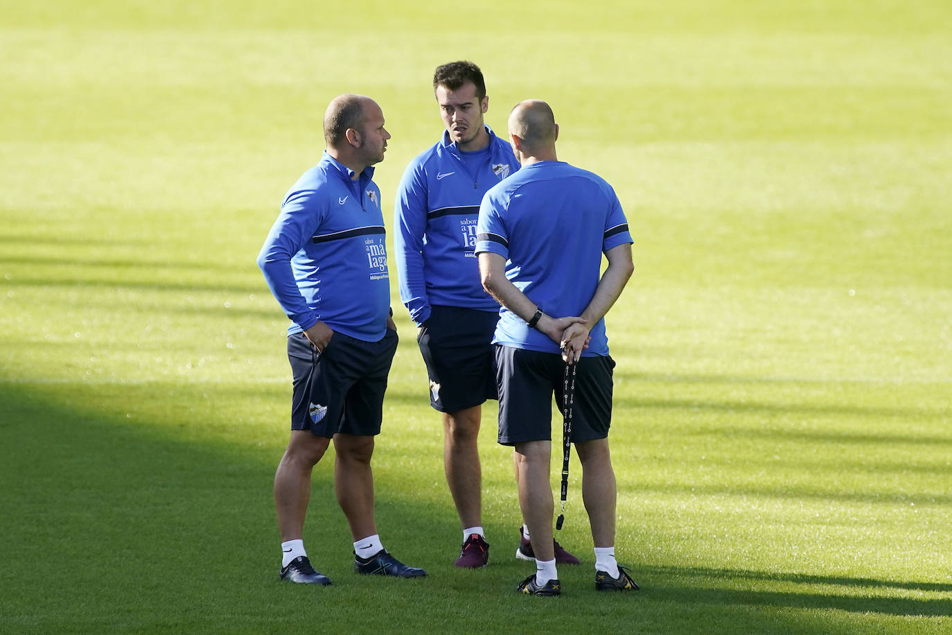 Fotos del entrenamiento del Málaga en La Rosaleda.