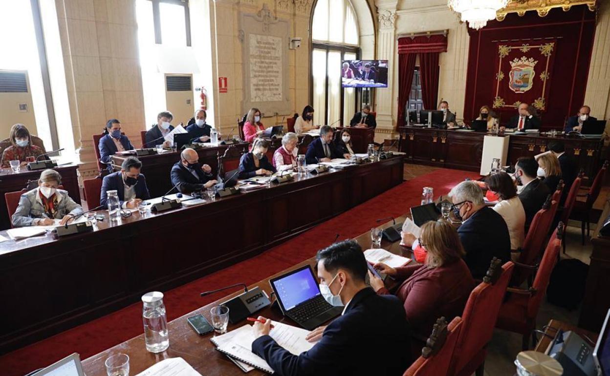 Sesión plenaria del mes de octubre, este viernes en el Ayuntamiento. 