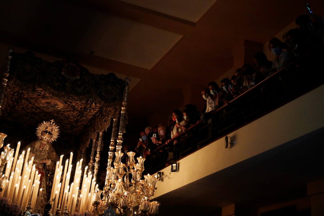 María Santísima de los Dolores (Expiración), en su desfile procesional de la magna