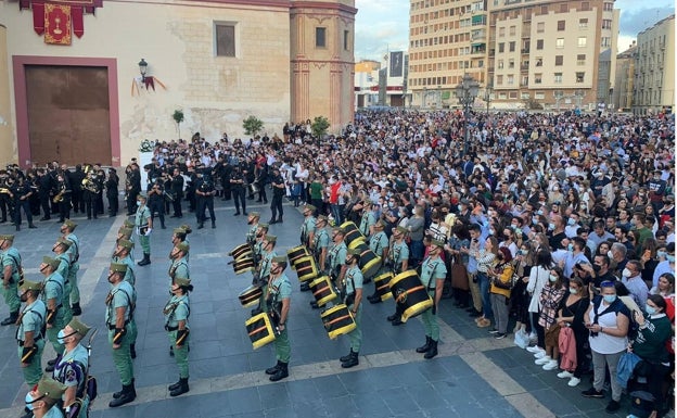 La Legión, formada en la salida de Mena. 