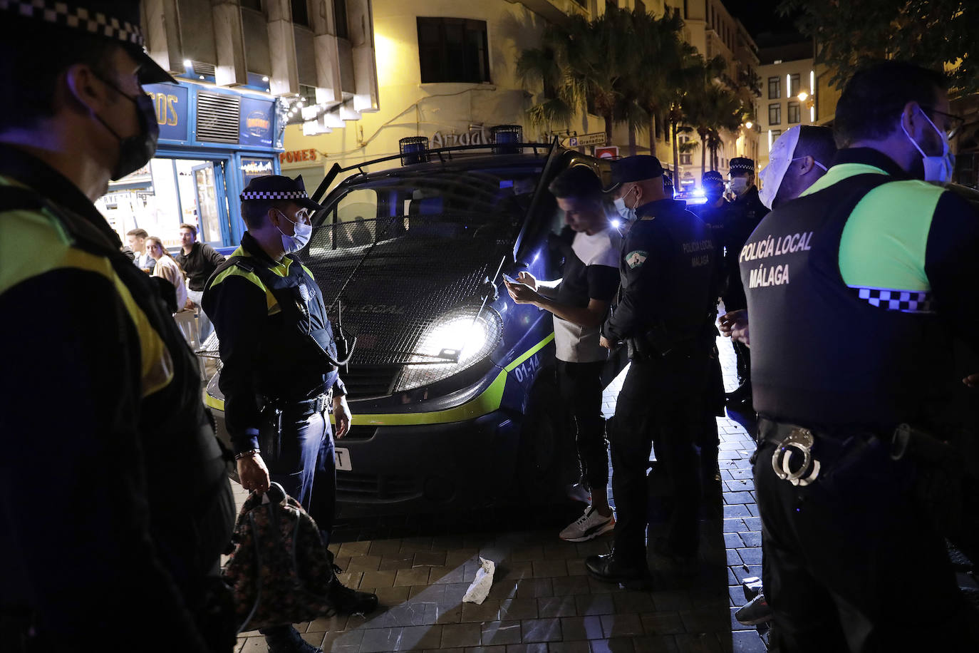 La noche de Halloween para la Policía Local de Málaga. 