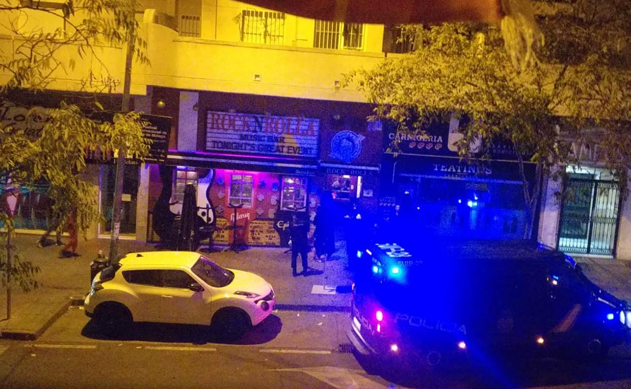 Imagen de la Policía Nacional, la pasada madrugada. 