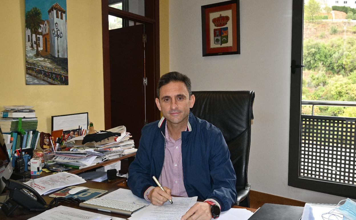 Gómez, en su despacho de la Alcaldía.