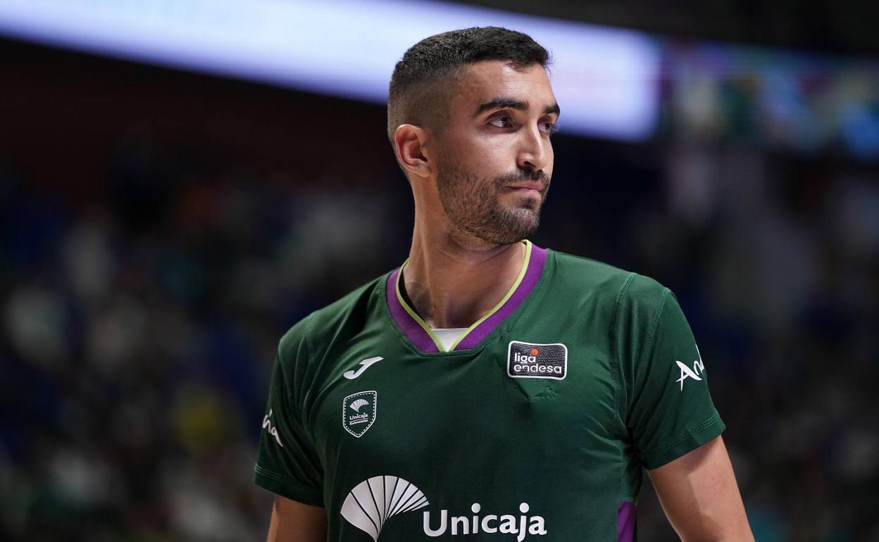 Jaime Fernández, durante el encuentro ante el Barcelona en el Palacio. 