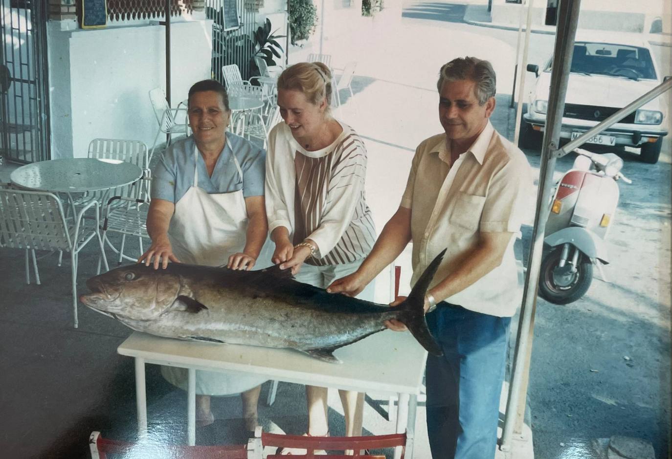 María y Bernardo, fundadores del restaurante, en una foto de archivo de 1989.