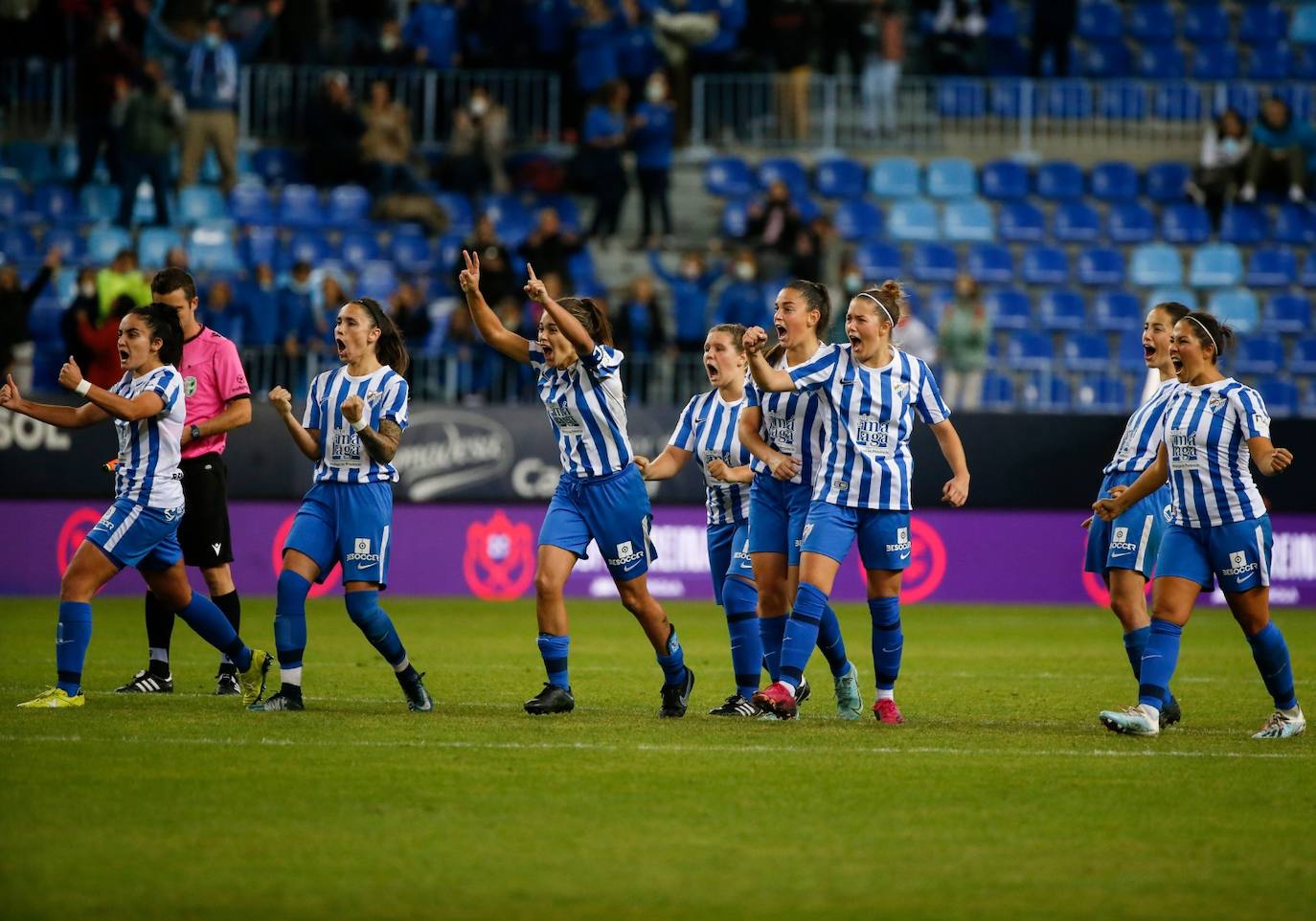 El Málaga gana al Zaragoza en la Copa de la Reina