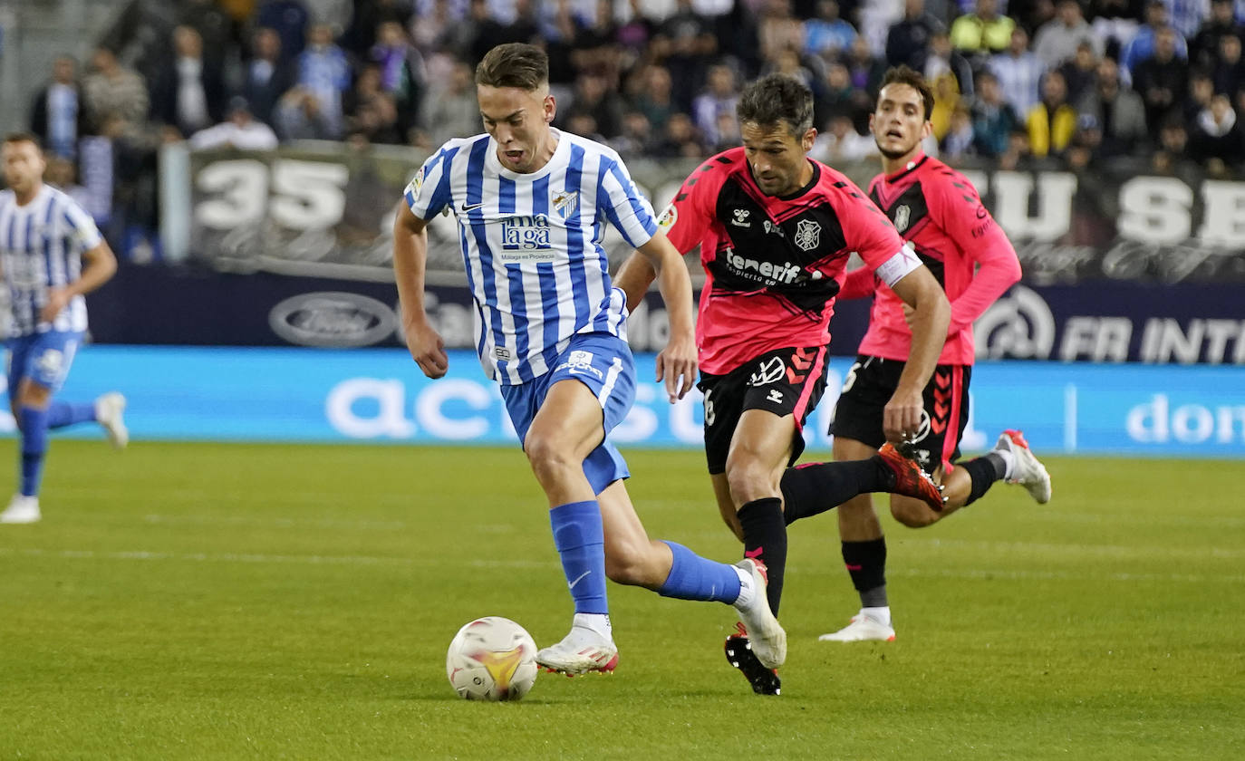 El Málaga se adelantó en el marcador con un gol de penalti 