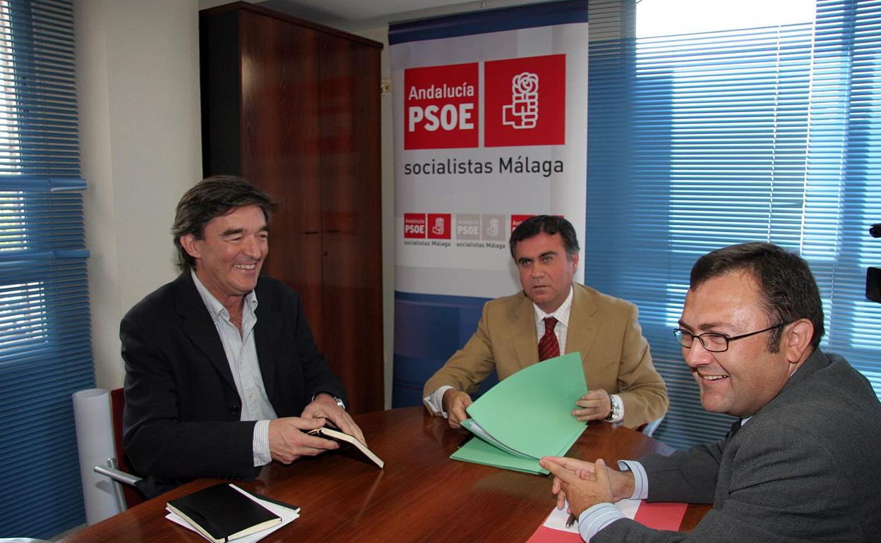 Arcas y Heredia se disputaron el liderazgo del PSOE provincial en 2008.